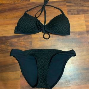 Womens size small black bathing suit